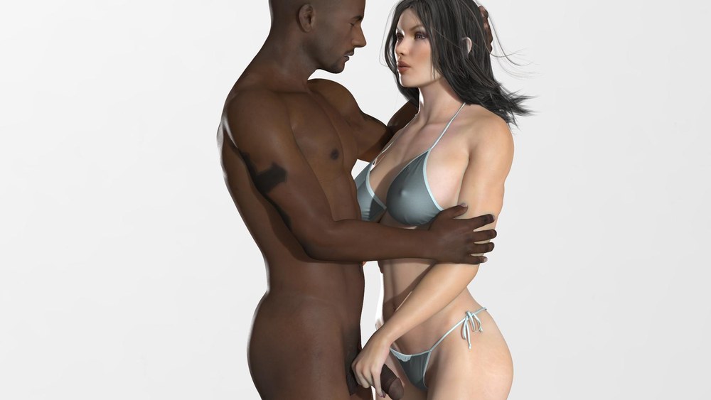 1000px x 563px - Interracial 3D Sex
